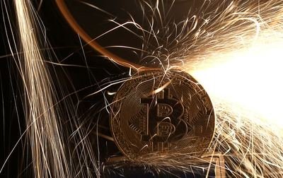 Large-scale mining farm with numerous mining rigs working tirelessly