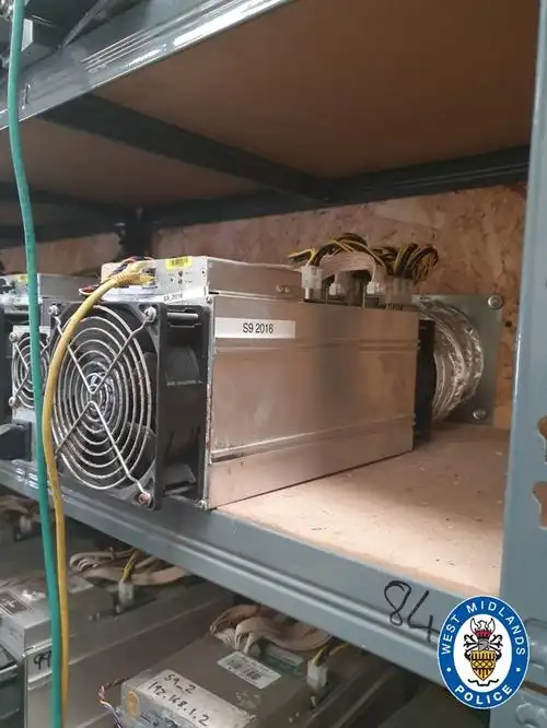 A clean and efficient mining farm setup.