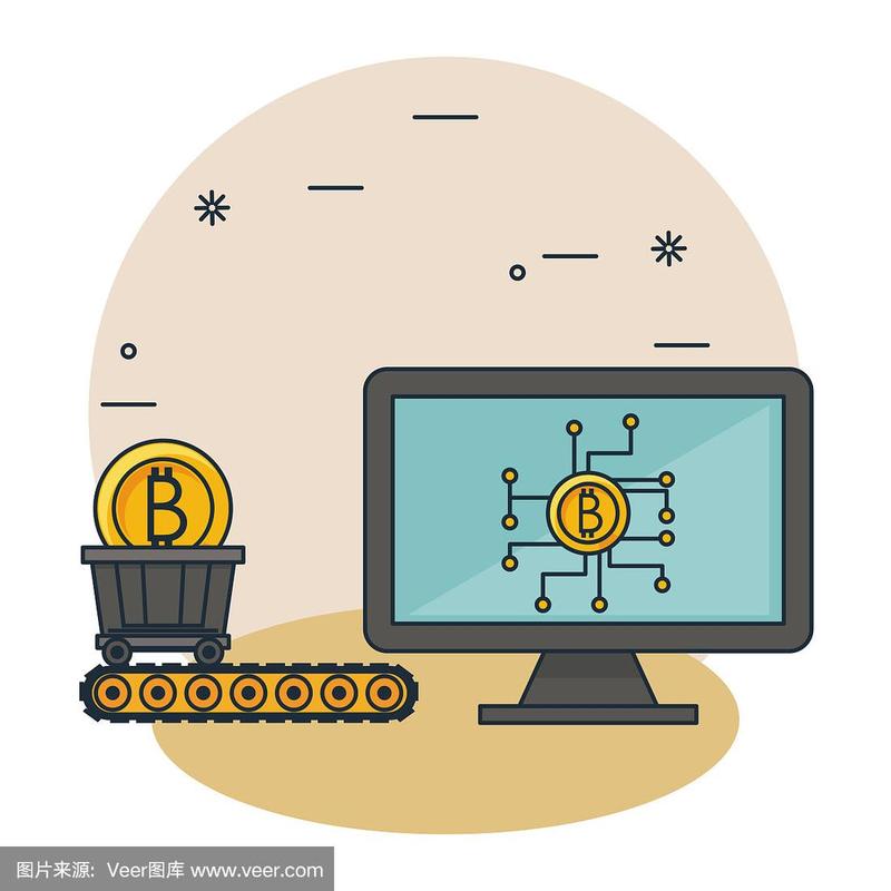 A vibrant illustration of Bitcoin mining rigs harnessing renewable energy in Germany